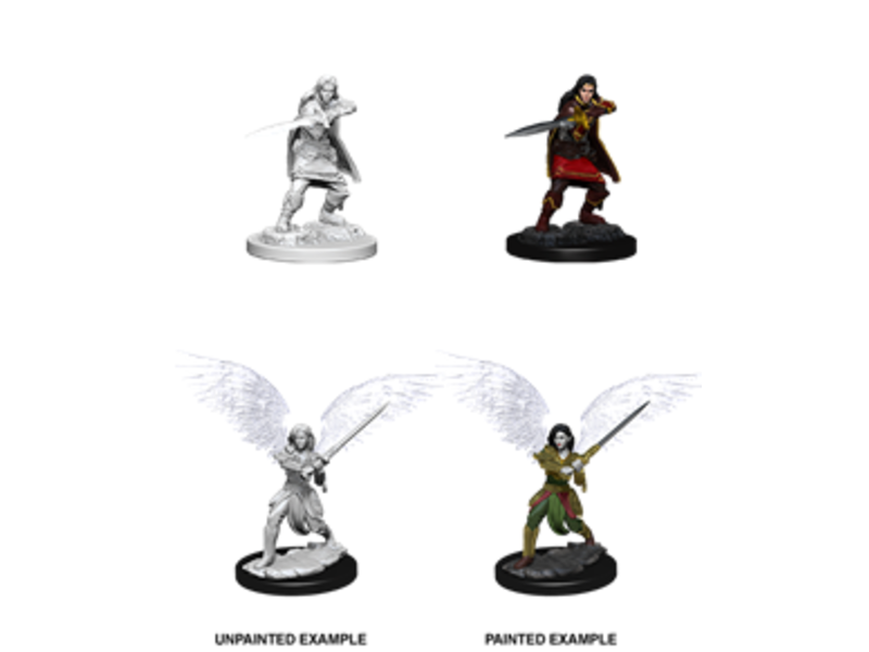 Wizkids D&D Unpainted Minis Wv6 Female Aasimar Fighter