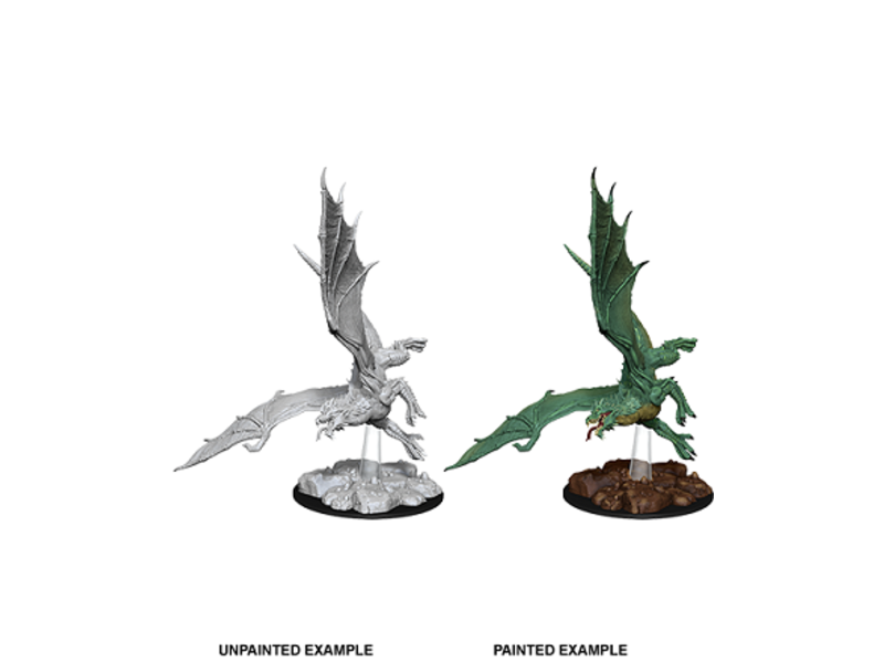 Wizkids D&D Unpainted Minis Wv8 Young Green Dragon