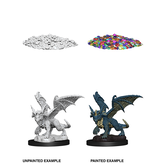 Wizkids D&D Unpainted Minis Wv10 Blue Dragon Wyrmling