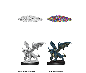 D&D Unpainted Minis Wv10 Blue Dragon Wyrmling