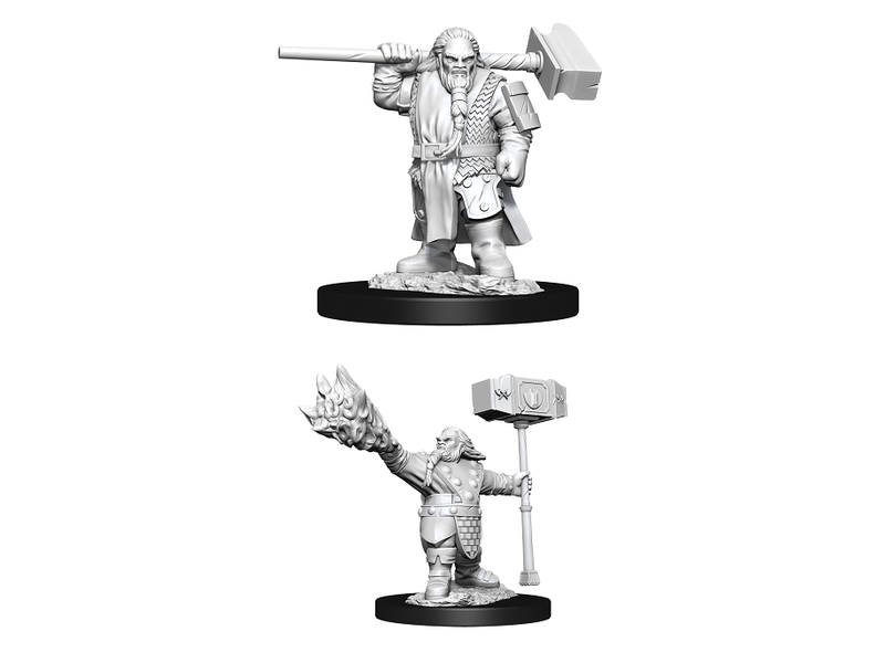 Wizkids D&D Unpainted Minis Wv11 Male Dwarf Cleric