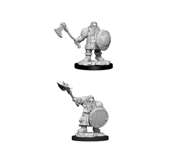 D&D Unpainted Minis Wv11 Male Dwarf Fighter