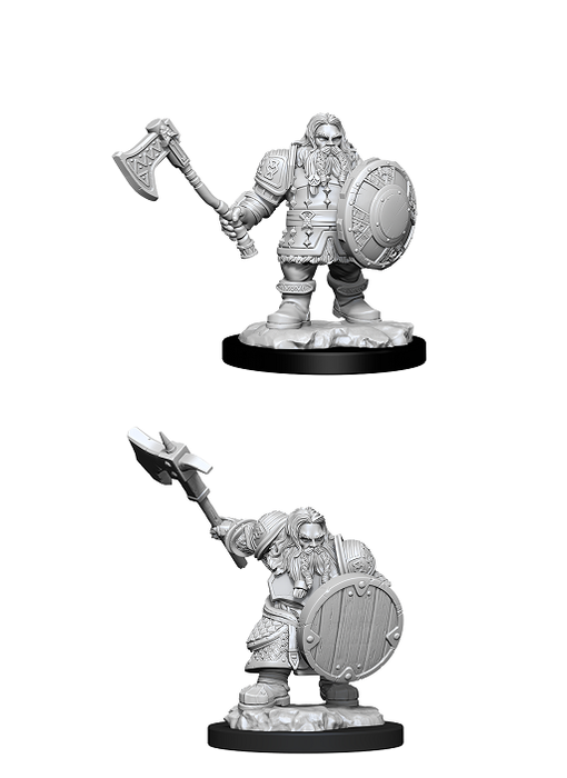 D&D Unpainted Minis Wv11 Male Dwarf Fighter