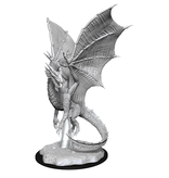 Wizkids D&D Unpainted Minis Wv11 Young Silver Dragon