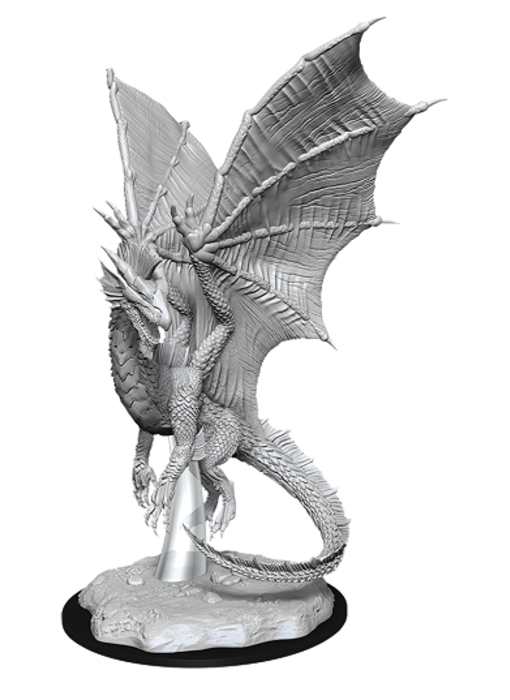 D&D Unpainted Minis Wv11 Young Silver Dragon