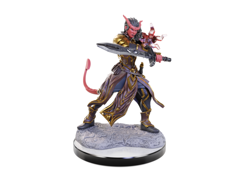 Wizkids D&D Unpainted Minis Wv22 Tiefling Warlocks