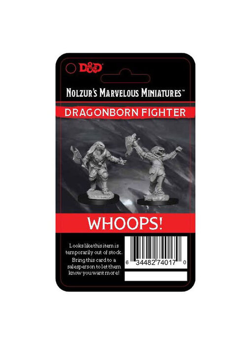 D&D Unpainted Minis Wv12.5 Retail Reorder Cards