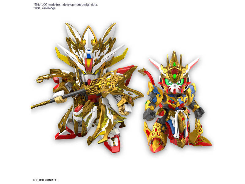 Bandai SDW HEROES REVIVAL OF THE HEROES! WUKONG IMPULSE GUNDAM (CHILDHOOD Ver.) & SANZANG STRIKE FREEDOM GUNDAM SET Bandai