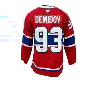 Ivan Demidov Autographed Fanatics Premium Jersey