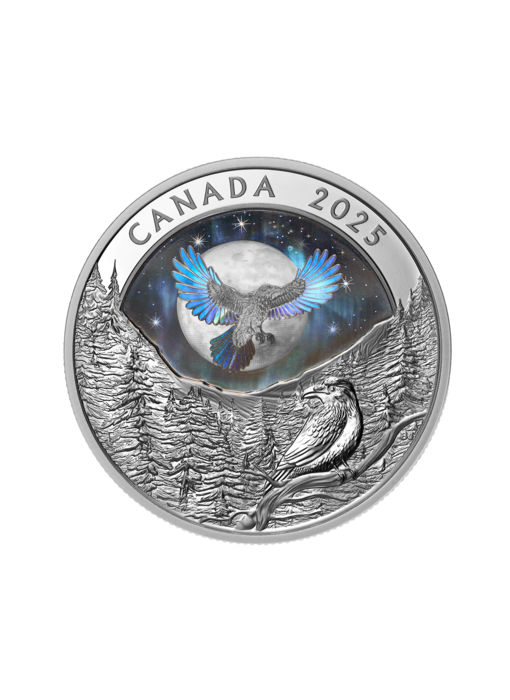$20 Fine Silver Coin – Moon Sky: Raven