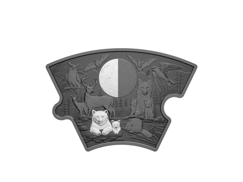 Monnaie Royale Canadienne Fine Silver Puzzle Coin Set - Moon Phases