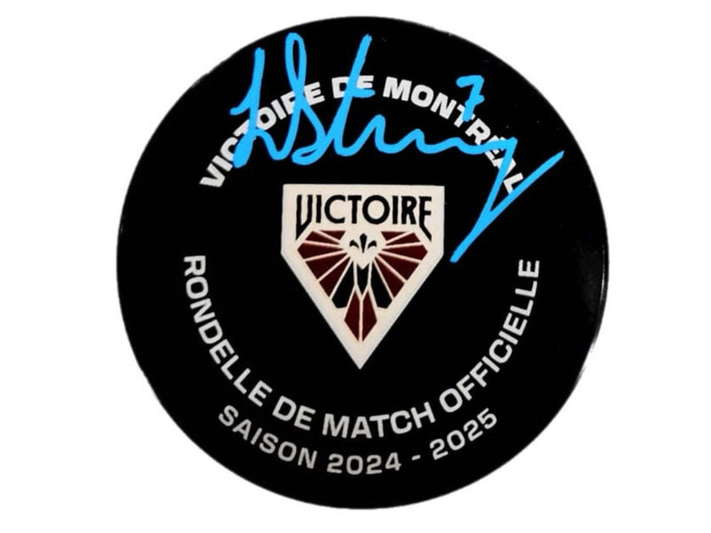 Laura Stacey Autographed Puck - Official (Montreal Victoire)
