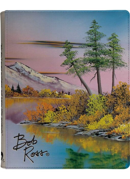 Ultra Pro Zip Binder Pro 9pkt Bob Ross Mighty Mountain Lake