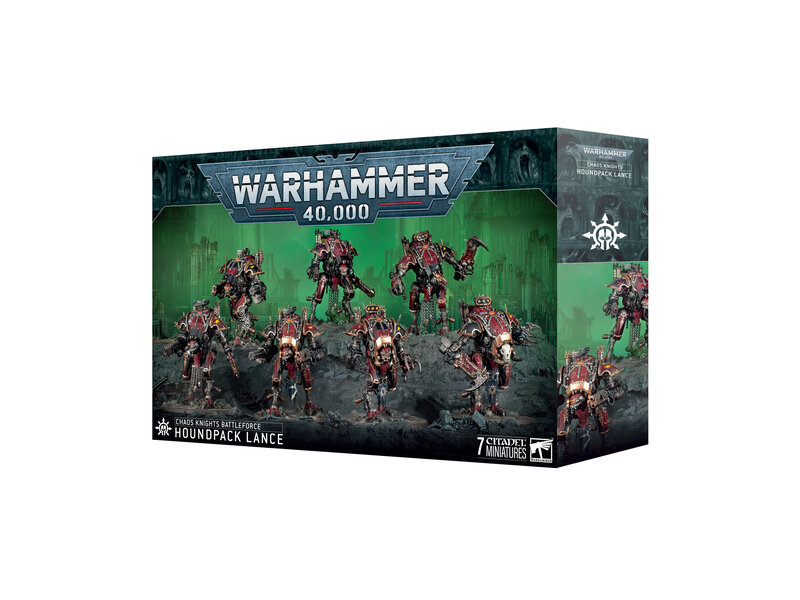 Games Workshop Chaos Knights Houndpack Lance Battleforce (PRE ORDER) (Release June 21)