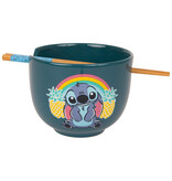 Lilo & Stitch Ramen Bowl & Chopsticks - Pineapple Rainbow