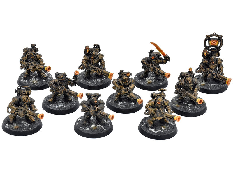 Games Workshop KHARADRON OVERLORDS 10 Arkanaut Company #1 WELL PAINTED Warhammer Sigmar