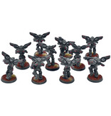 Games Workshop TAU EMPIRE 10 Vespid Stingwings #1 WELL PAINTED Warhammer 40K Converted
