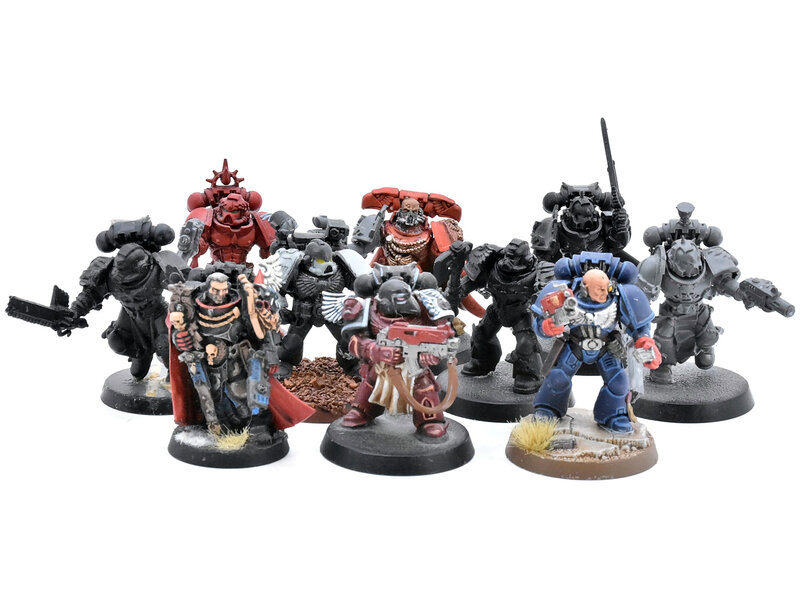 Games Workshop SPACE MARINES 10 Loose Models #1 METAL Warhammer 40K 1 Metal