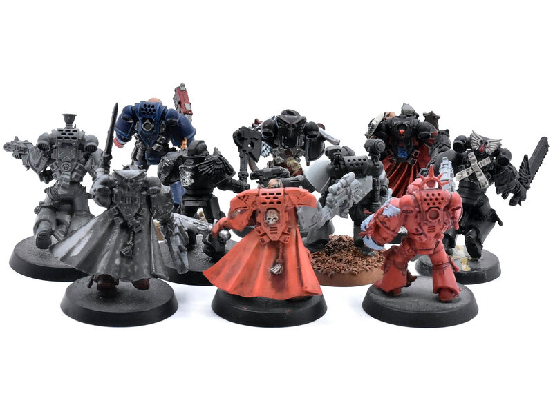 Games Workshop SPACE MARINES 10 Loose Models #1 METAL Warhammer 40K 1 Metal