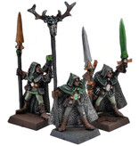 Games Workshop WOOD ELVES 3 Eternal Guard Command #1 METAL Warhammer Fantasy