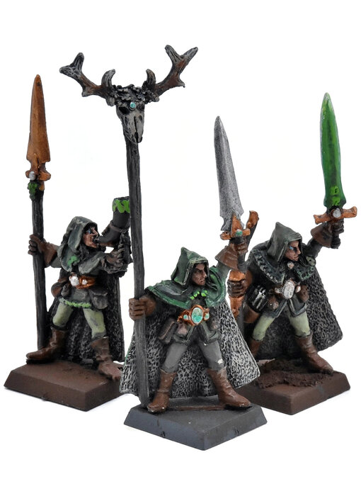 WOOD ELVES 3 Eternal Guard Command #1 METAL Warhammer Fantasy