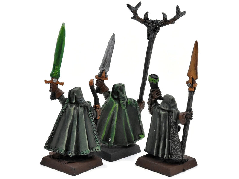 Games Workshop WOOD ELVES 3 Eternal Guard Command #1 METAL Warhammer Fantasy