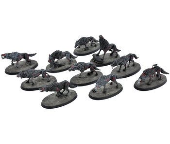 SOULBLIGHT GRAVELORDS 10 Dire Wolves #1 WELL PAINTED Warhammer Sigmar
