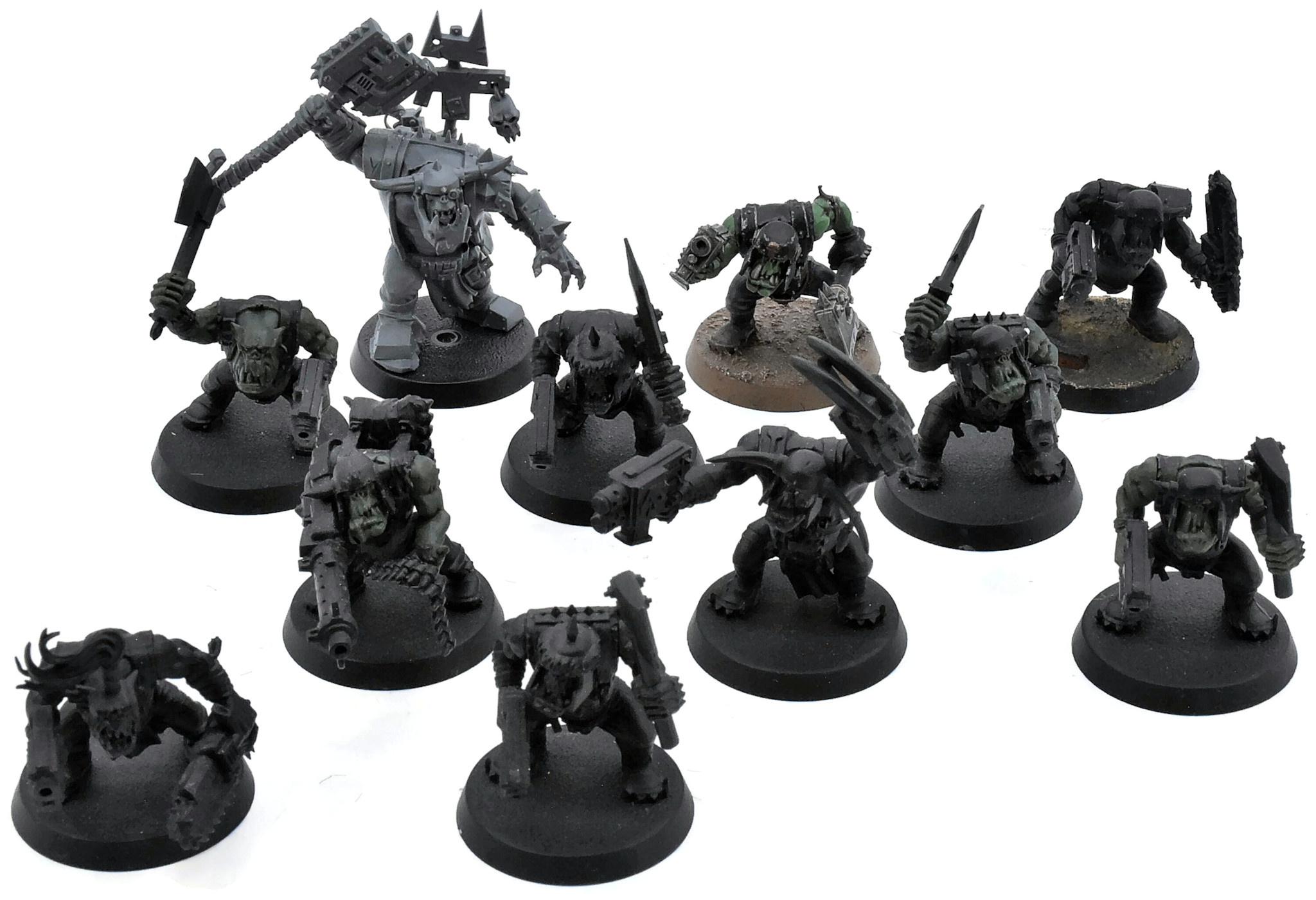 ORKS 10 Ork Boyz With Nobz #1 Warhammer 40K