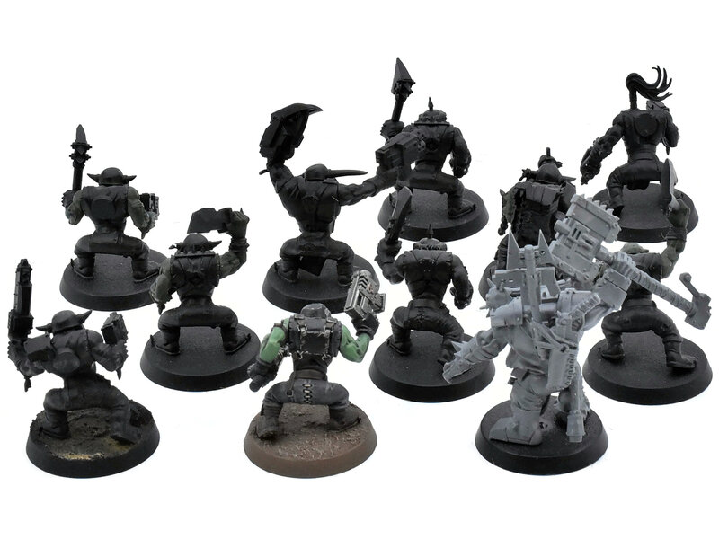 Games Workshop ORKS 10 Ork Boyz With Nobz #1 Warhammer 40K