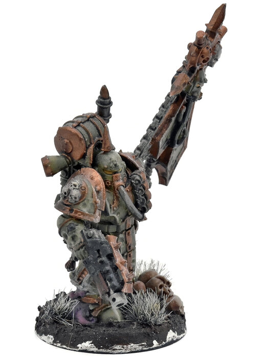 DEATH GUARD Plague Marine Icon Bearer #1 WELL PAINTED Warhammer 40K