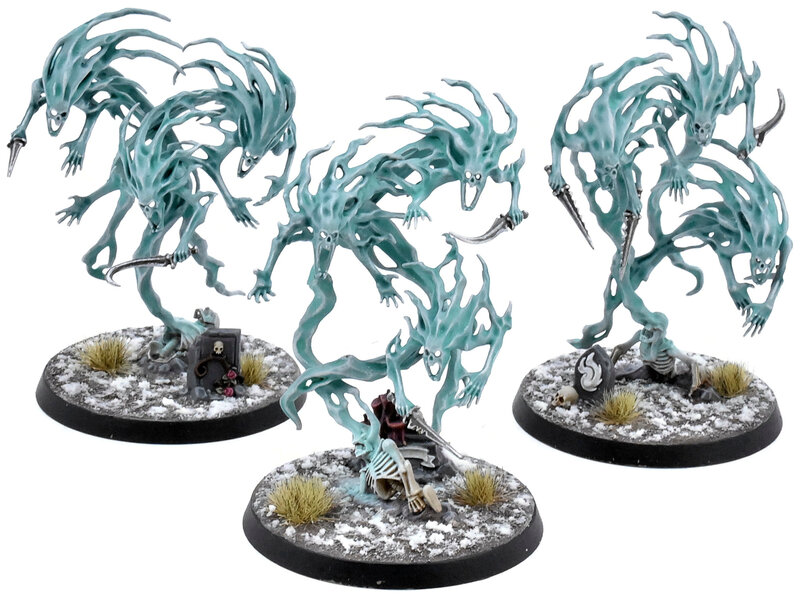 Games Workshop MAGGOTKIN OF NURGLE 3 Spirit Hosts #1 WELL PAINTED Warhammer Sigmar