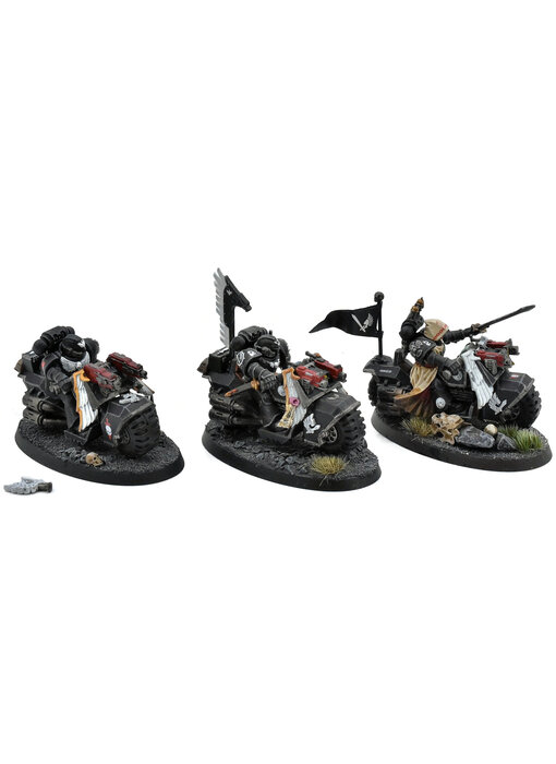 DARK ANGELS 3 Ravenwing Bike Squadron #1 WELL PAINTED Warhammer 40K