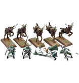 Games Workshop WOOD ELVES 5 Wild Riders #1 PRO PAINTED INCOMPLETE Fantasy Missing One Rider