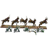 Games Workshop WOOD ELVES 5 Wild Riders #1 PRO PAINTED INCOMPLETE Fantasy Missing One Rider