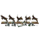 Games Workshop WOOD ELVES 5 Wild Riders #1 PRO PAINTED INCOMPLETE Fantasy Missing One Rider