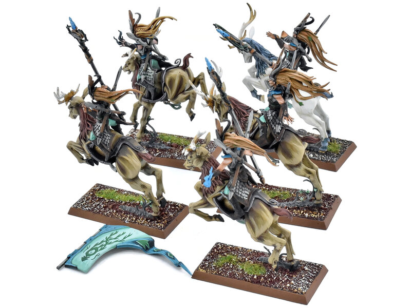 Games Workshop WOOD ELVES 5 Sisters Of The Thorn #1 PRO PAINTED Fantasy Broken Banner