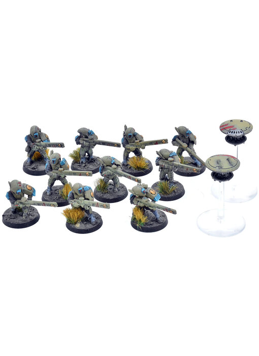 TAU EMPIRE 12 Strike Team #2 WELL PAINTED Warhammer 40K