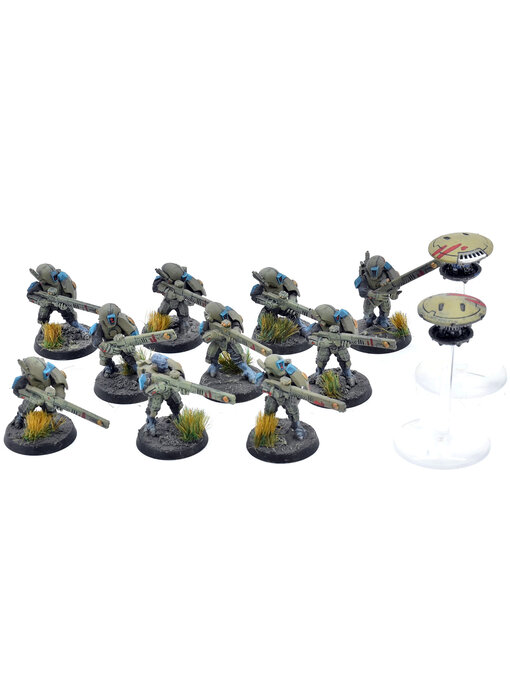 TAU EMPIRE 12 Strike Team #4 WELL PAINTED Warhammer 40K