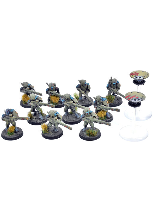 TAU EMPIRE 12 Strike Team #5 WELL PAINTED Warhammer 40K