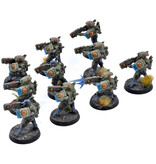 Games Workshop TAU EMPIRE 10 Breacher Team #3 WELL PAINTED Warhammer 40K