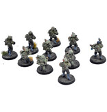 Games Workshop TAU EMPIRE 10 Breacher Team #2 WELL PAINTED Warhammer 40K