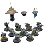 Games Workshop TAU EMPIRE 13 Pathfinder Team With Drones #1 WELL PAINTED Warhammer 40K