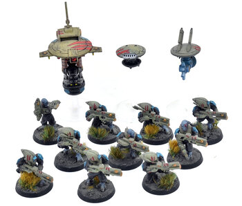 TAU EMPIRE 13 Pathfinder Team With Drones #1 WELL PAINTED Warhammer 40K