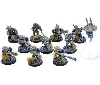 TAU EMPIRE 11 Pathfinder Team With Drones #2 WELL PAINTED Warhammer 40K
