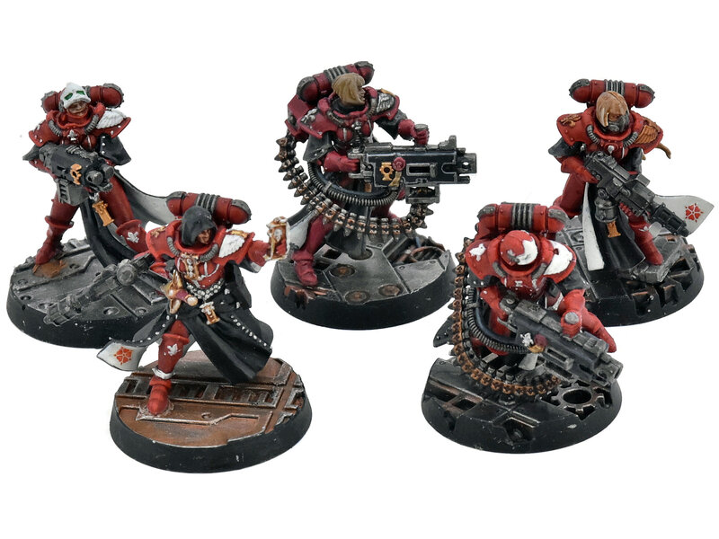 Games Workshop ADEPTA SORORITAS 5 Retributor Squad #1 WELL PAINTED Warhammer 40K