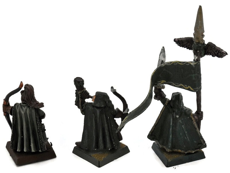 Games Workshop WOOD ELVES 3 Archers Command #1 METAL Warhammer Fantasy