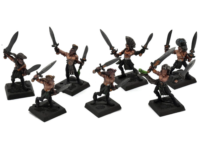 Games Workshop WOOD ELVES 7 Wardancers #1 METAL Warhammer Fantasy