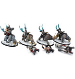 Games Workshop OGOR MAWTRIBES 4 Mournfang Pack #1 WELL PAINTED Warhammer Sigmar