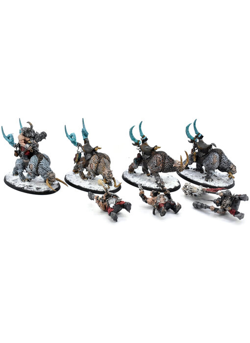OGOR MAWTRIBES 4 Mournfang Pack #1 WELL PAINTED Warhammer Sigmar