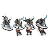 Games Workshop OGOR MAWTRIBES 4 Mournfang Pack #1 WELL PAINTED Warhammer Sigmar